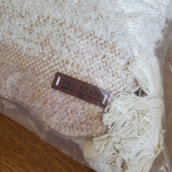 All Roads Textured Primrose Pillow - square - rust & cream - Picture 8 of 12